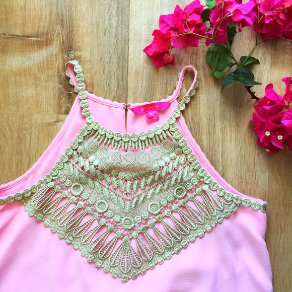 Lilly Pulitzer Pearl Soft Shift Dress Pink - Picture 7 of 8